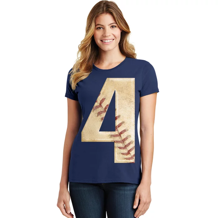 Baseball Birthday 4th birthday Women's T-Shirt