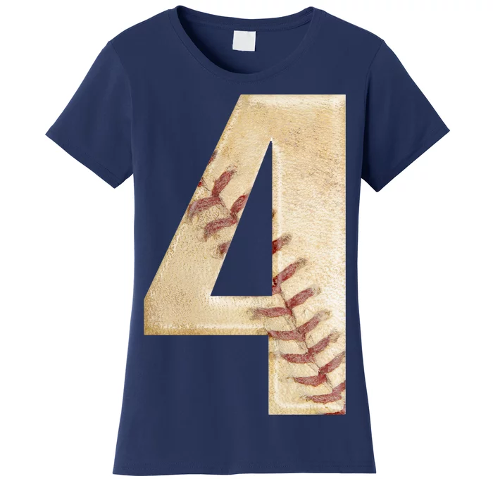 Baseball Birthday 4th birthday Women's T-Shirt