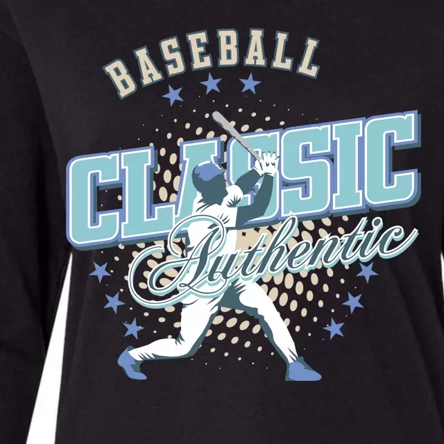 Baseball Classic Womens Cotton Relaxed Long Sleeve T-Shirt