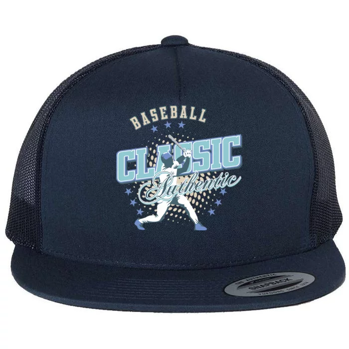 Baseball Classic Flat Bill Trucker Hat