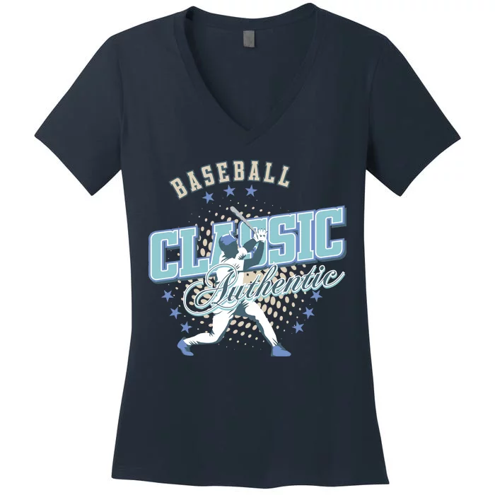 Baseball Classic Women's V-Neck T-Shirt