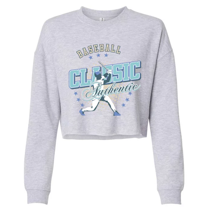 Baseball Classic Cropped Pullover Crew