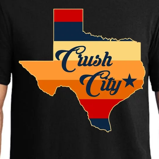 Baseball Crush City Houston Texas Pajama Set