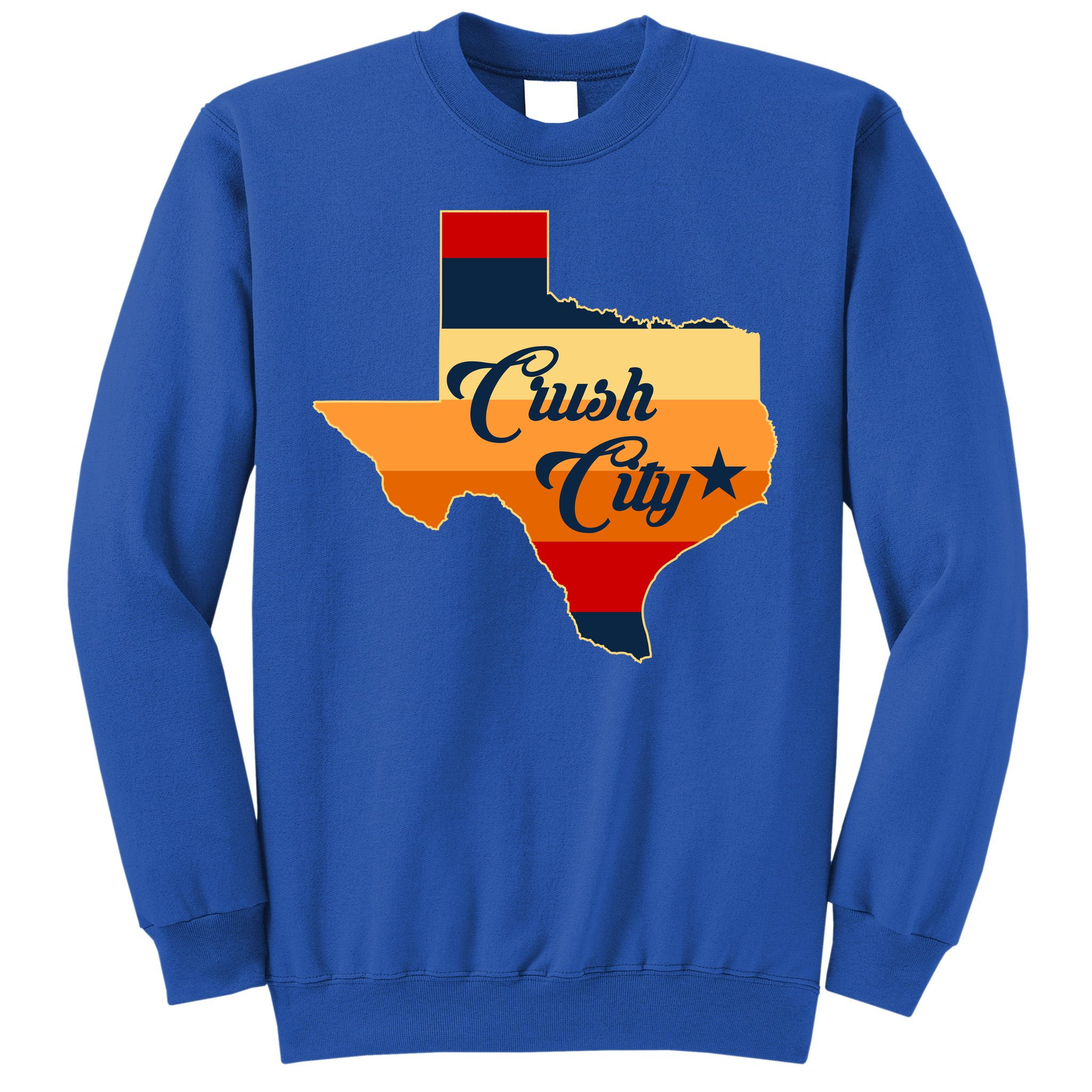 Baseball Crush City Houston Texas Sweatshirt