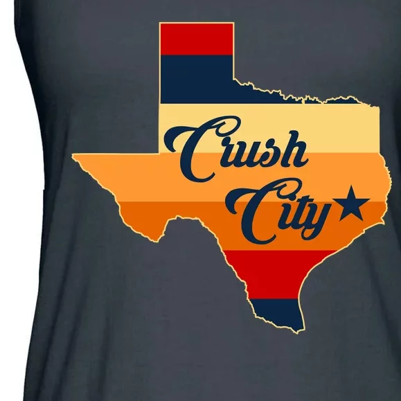 Baseball Crush City Houston Texas Ladies Essential Flowy Tank