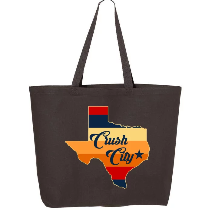 Baseball Crush City Houston Texas 25L Jumbo Tote