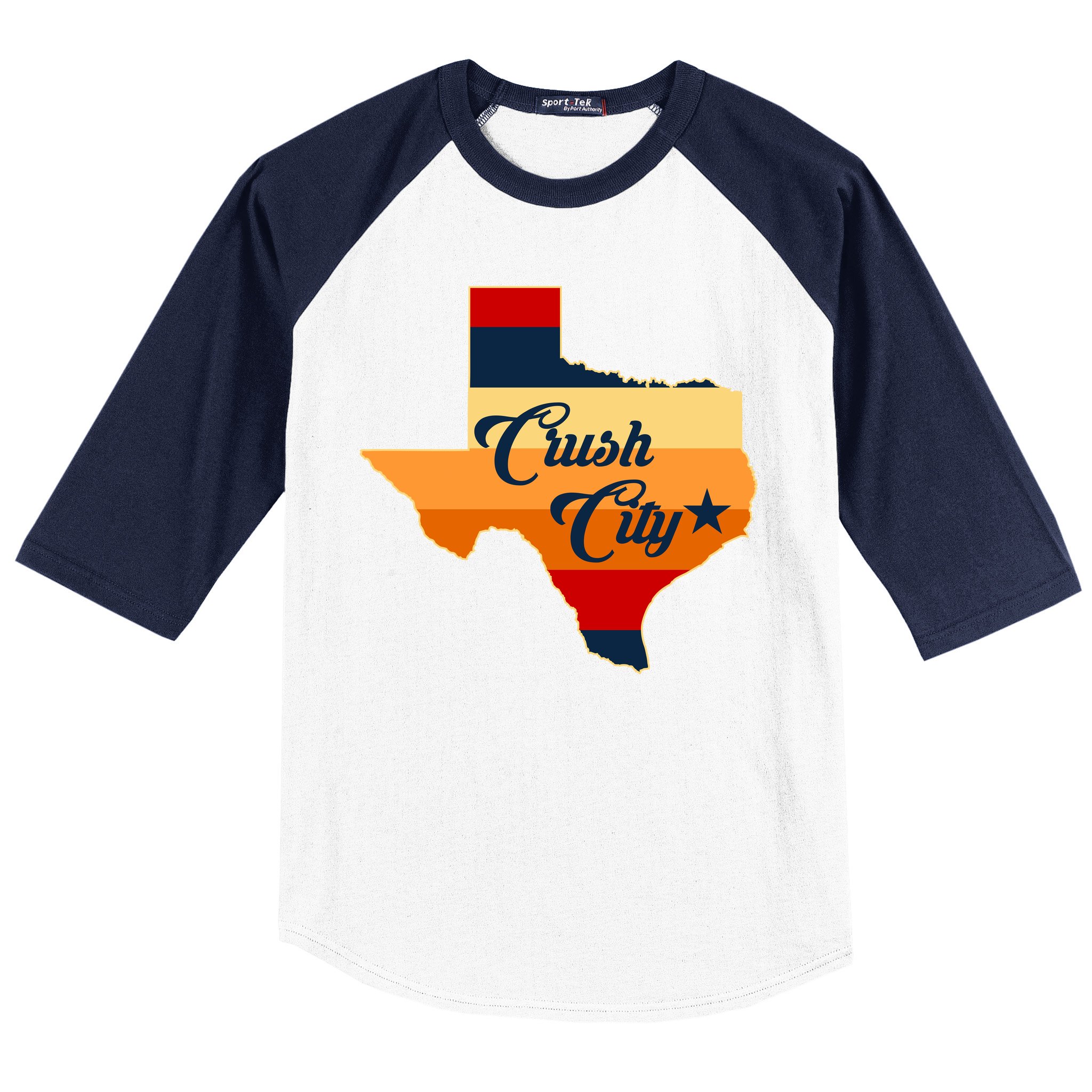Baseball Crush City Houston Texas Baseball Sleeve Shirt