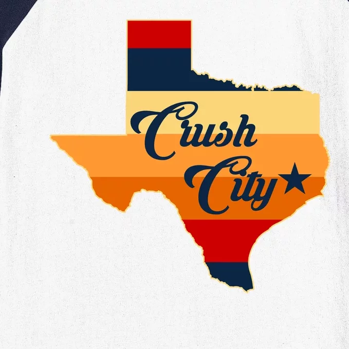 Baseball Crush City Houston Texas Baseball Sleeve Shirt
