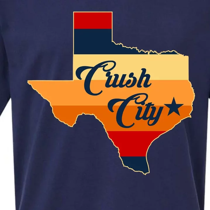 Baseball Crush City Houston Texas Sueded Cloud Jersey T-Shirt