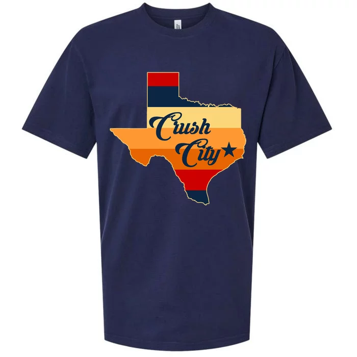 Baseball Crush City Houston Texas Sueded Cloud Jersey T-Shirt