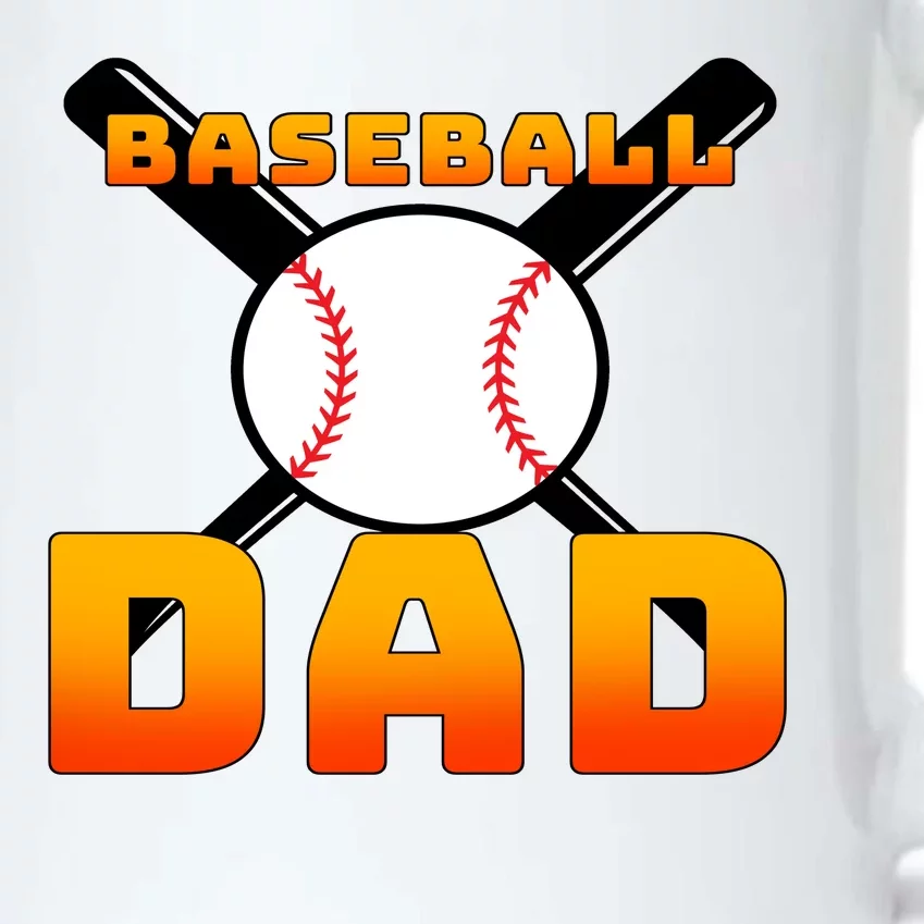 Baseball Dad Cute Father Black Color Changing Mug