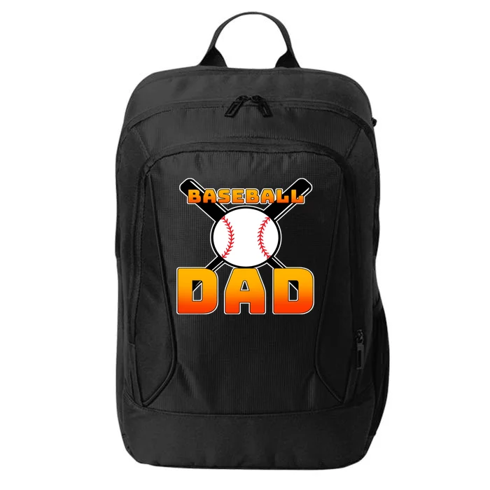 Baseball Dad Cute Father City Backpack