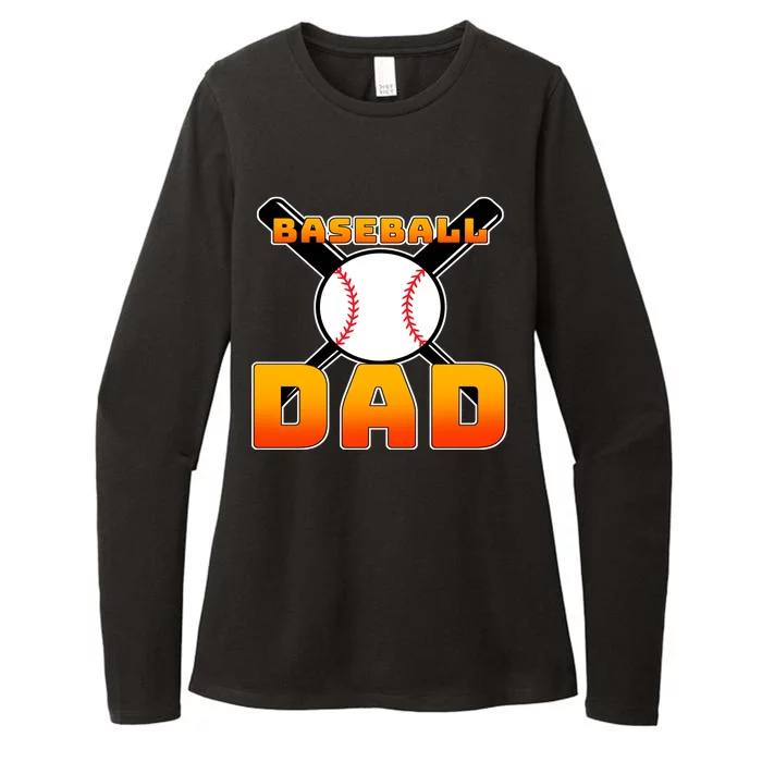 Baseball Dad Cute Father Womens CVC Long Sleeve Shirt