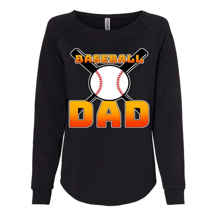 Baseball Dad Cute Father Womens California Wash Sweatshirt