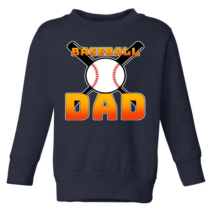 Baseball Dad Cute Father Toddler Sweatshirt