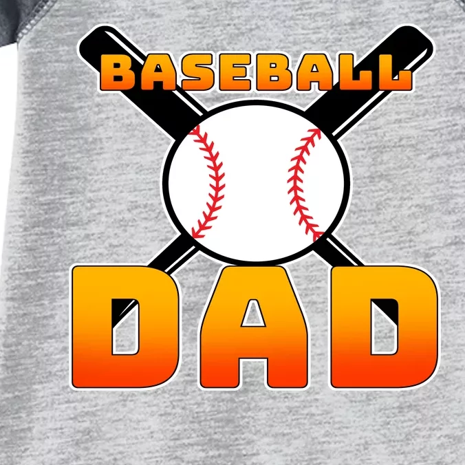 Baseball Dad Cute Father Infant Baby Jersey Bodysuit