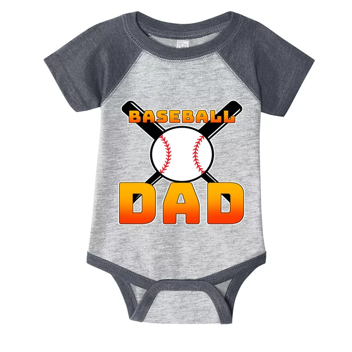 Baseball Dad Cute Father Infant Baby Jersey Bodysuit