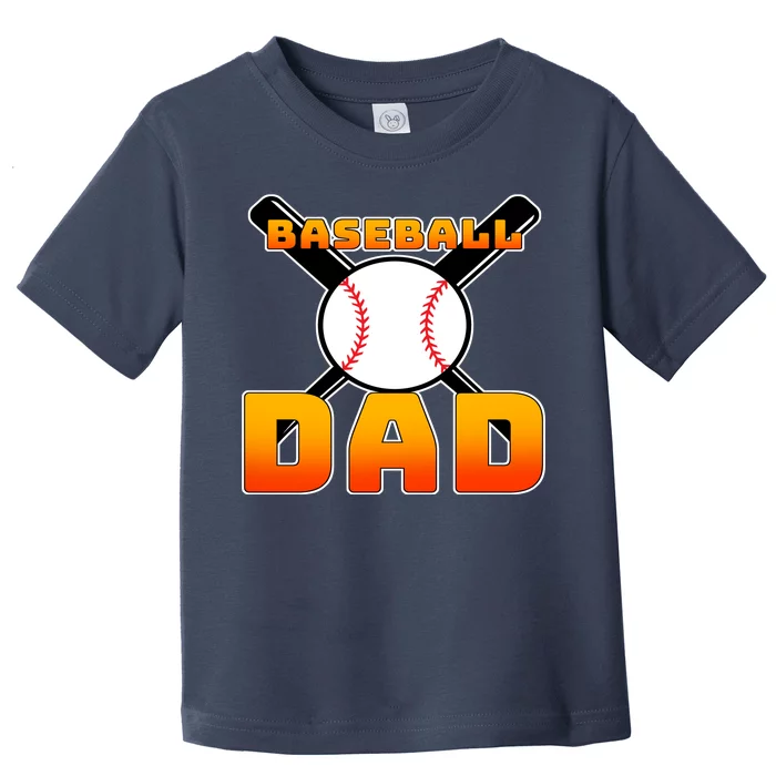 Baseball Dad Cute Father Toddler T-Shirt