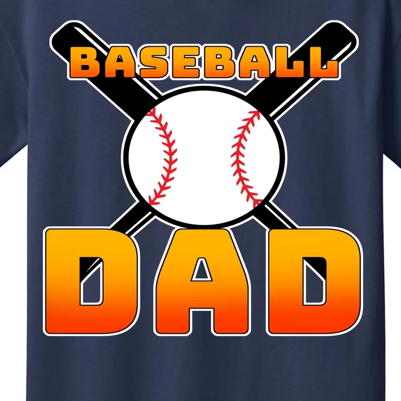 Baseball Dad Cute Father Kids T-Shirt