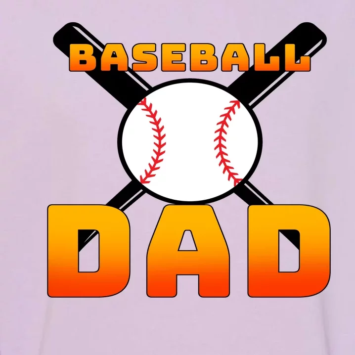 Baseball Dad Cute Father Garment-Dyed Sweatshirt