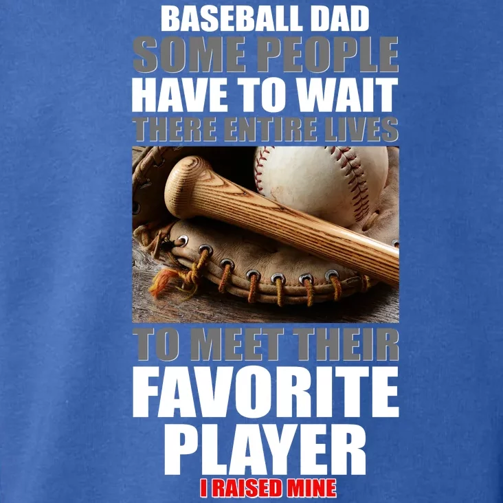 Baseball Dad Raised Favorite Player Toddler Hoodie