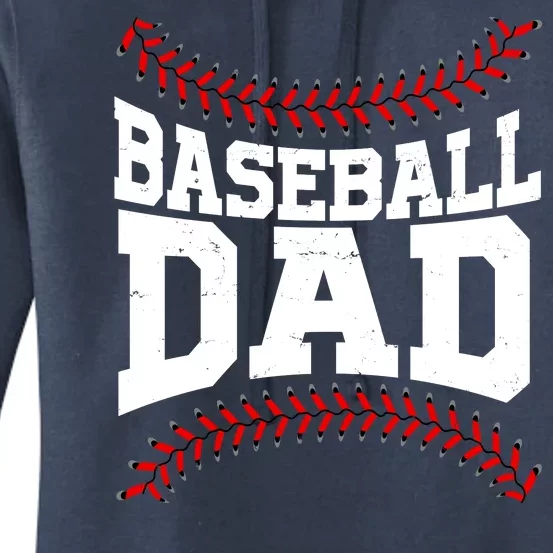 Baseball Dad Sports Fan Women's Pullover Hoodie