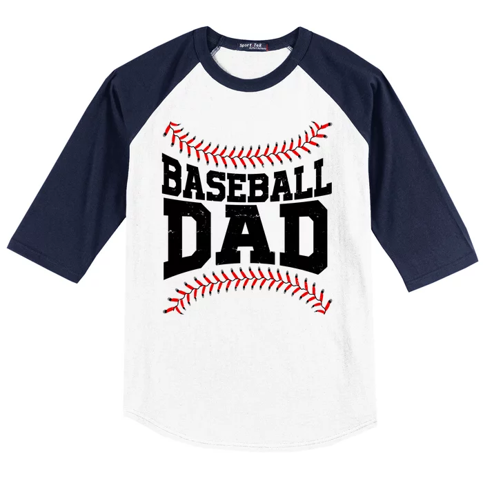 Baseball Dad Sports Fan Baseball Sleeve Shirt