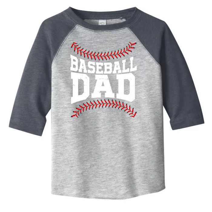 Baseball Dad Sports Fan Toddler Fine Jersey T-Shirt