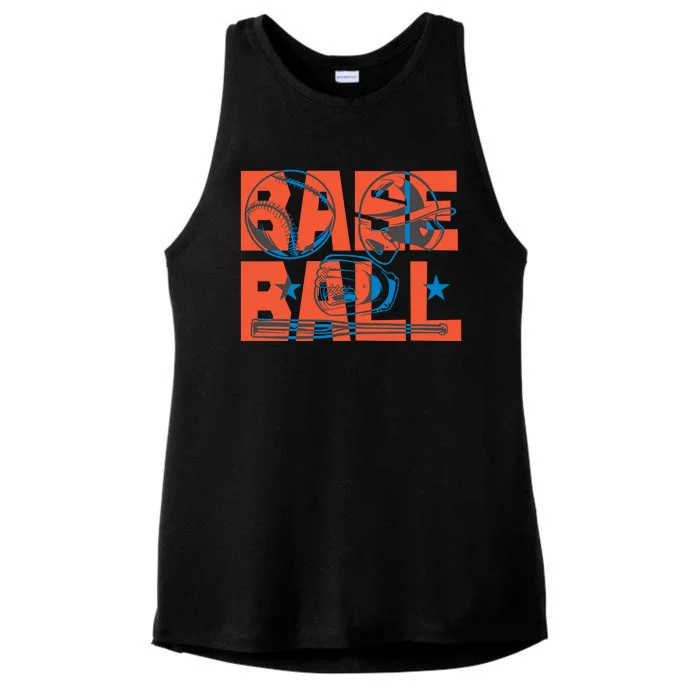 Baseball Equipment Ladies Tri-Blend Wicking Tank