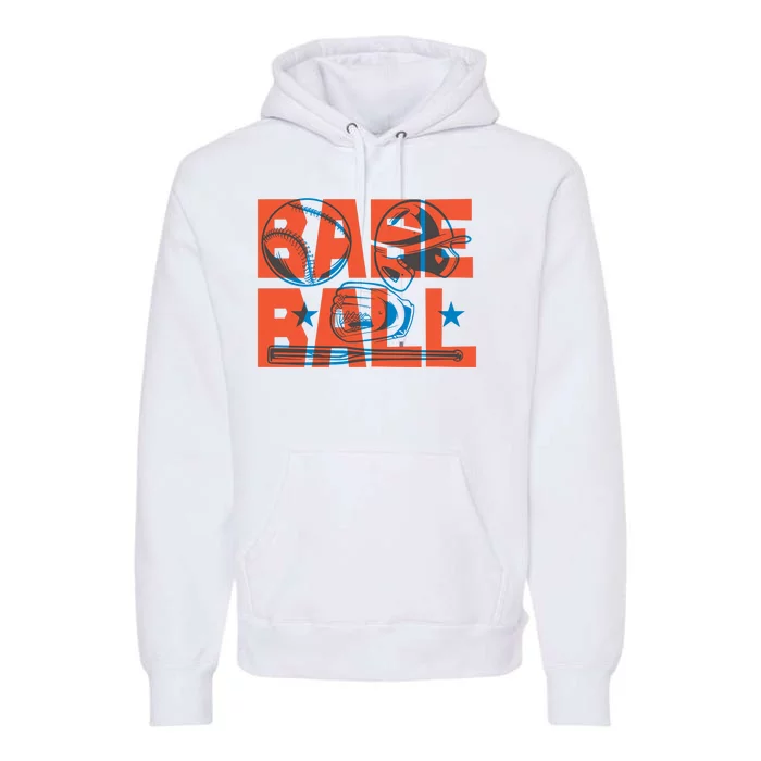 Baseball Equipment Premium Hoodie