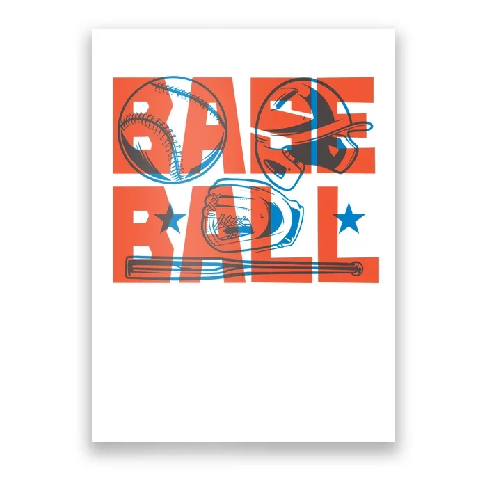 Baseball Equipment Poster