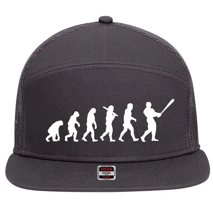 Baseball Evolution 7 Panel Mesh Trucker Snapback Hat