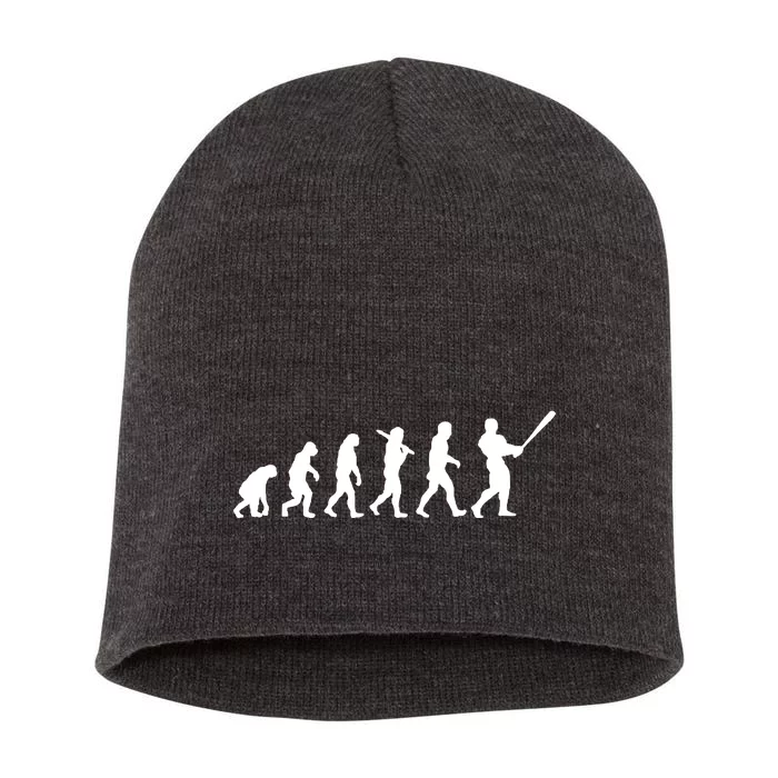 Baseball Evolution Short Acrylic Beanie