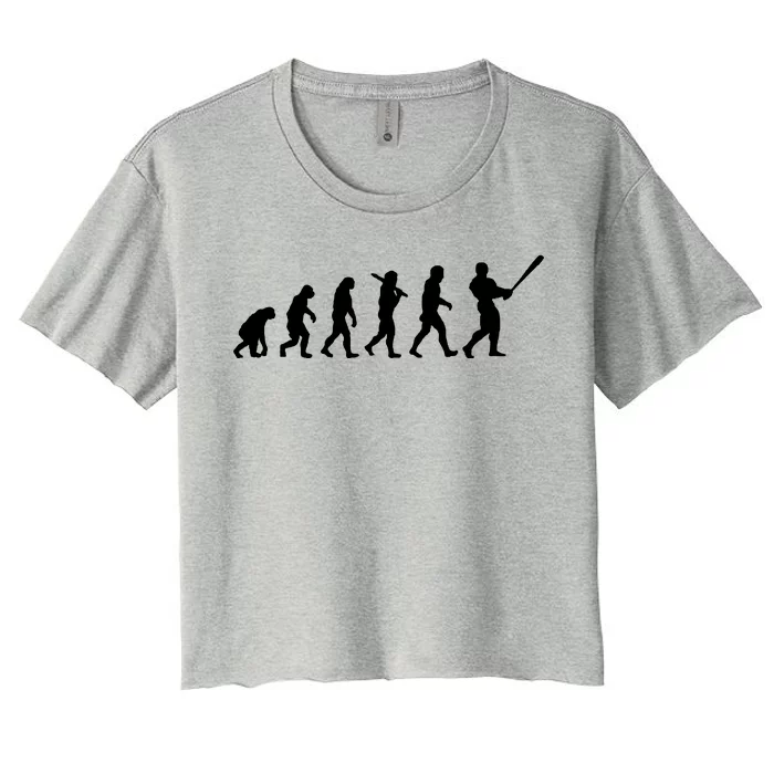 Baseball Evolution Women's Crop Top Tee