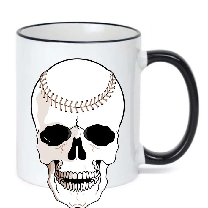 Baseball Face Skeleton Skull Black Color Changing Mug