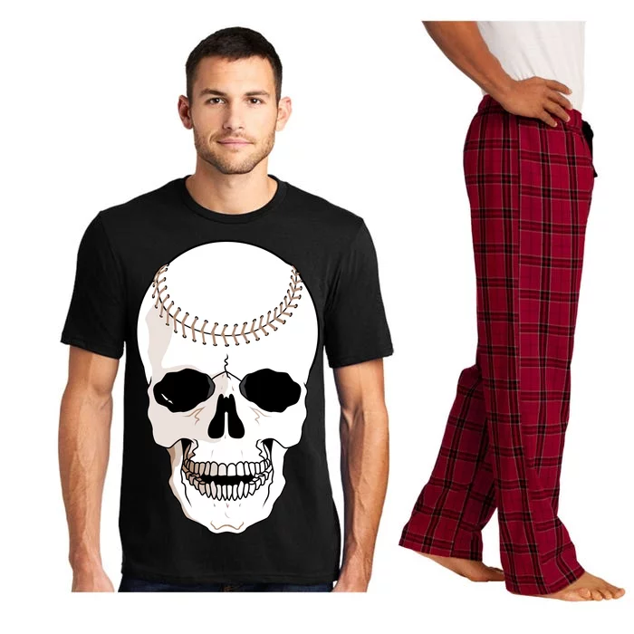 Baseball Face Skeleton Skull Pajama Set