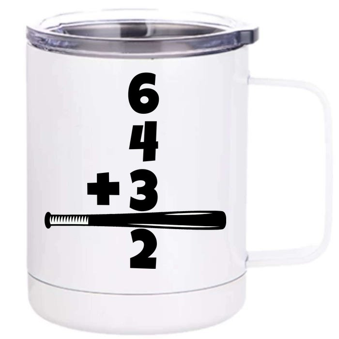 Baseball Funny Joke Front & Back 12oz Stainless Steel Tumbler Cup