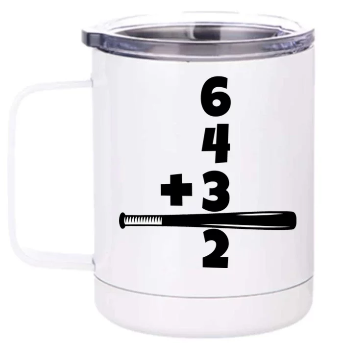 Baseball Funny Joke Front & Back 12oz Stainless Steel Tumbler Cup