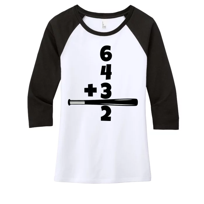 Baseball Funny Joke Women's Tri-Blend 3/4-Sleeve Raglan Shirt