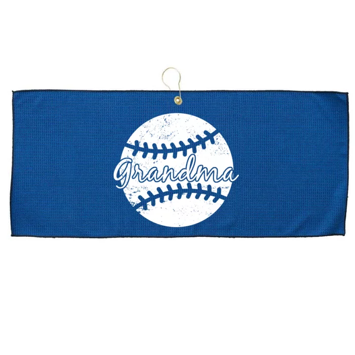 Baseball Grandma Large Microfiber Waffle Golf Towel