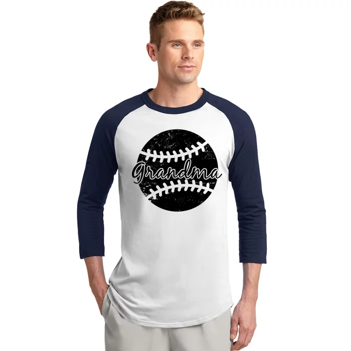 Baseball Grandma Baseball Sleeve Shirt