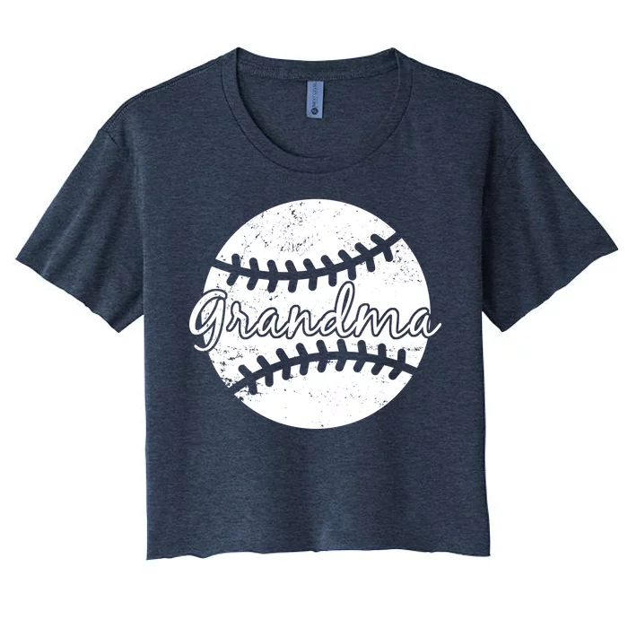 Baseball Grandma Women's Crop Top Tee