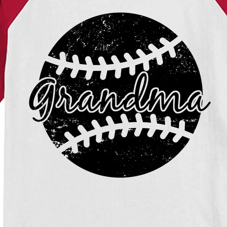 Baseball Grandma Kids Colorblock Raglan Jersey