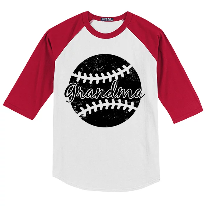 Baseball Grandma Kids Colorblock Raglan Jersey