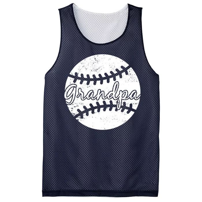 Baseball Grandpa Mesh Reversible Basketball Jersey Tank