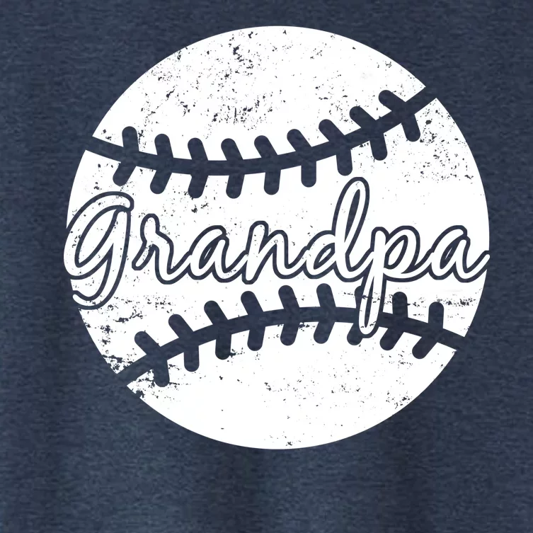 Baseball Grandpa Women's Crop Top Tee