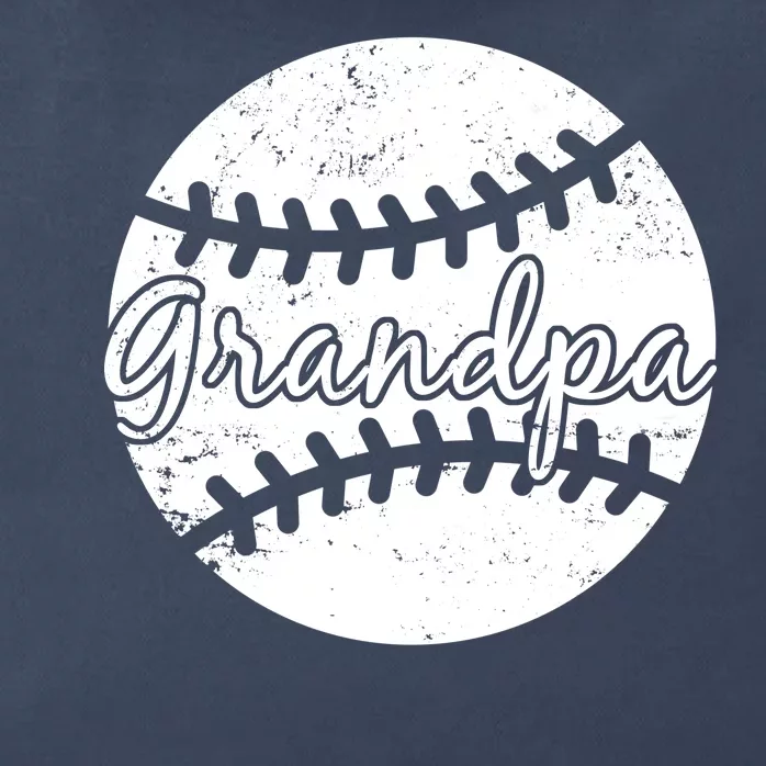 Baseball Grandpa Zip Tote Bag