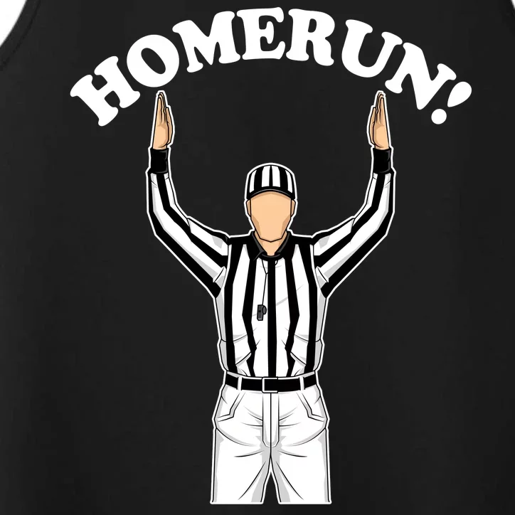 Baseball Homerun Football Referee Funny Performance Tank