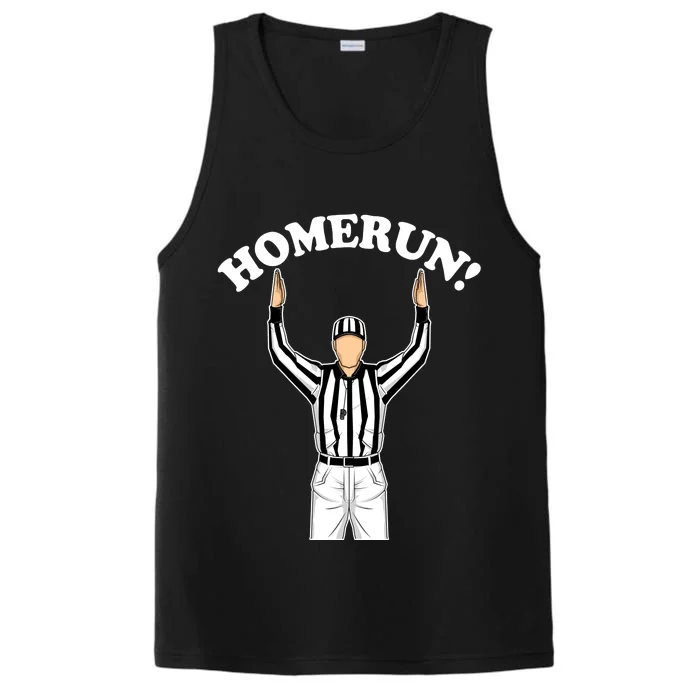 Baseball Homerun Football Referee Funny Performance Tank