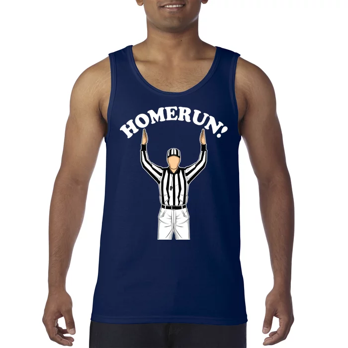 Baseball Homerun Football Referee Funny Tank Top